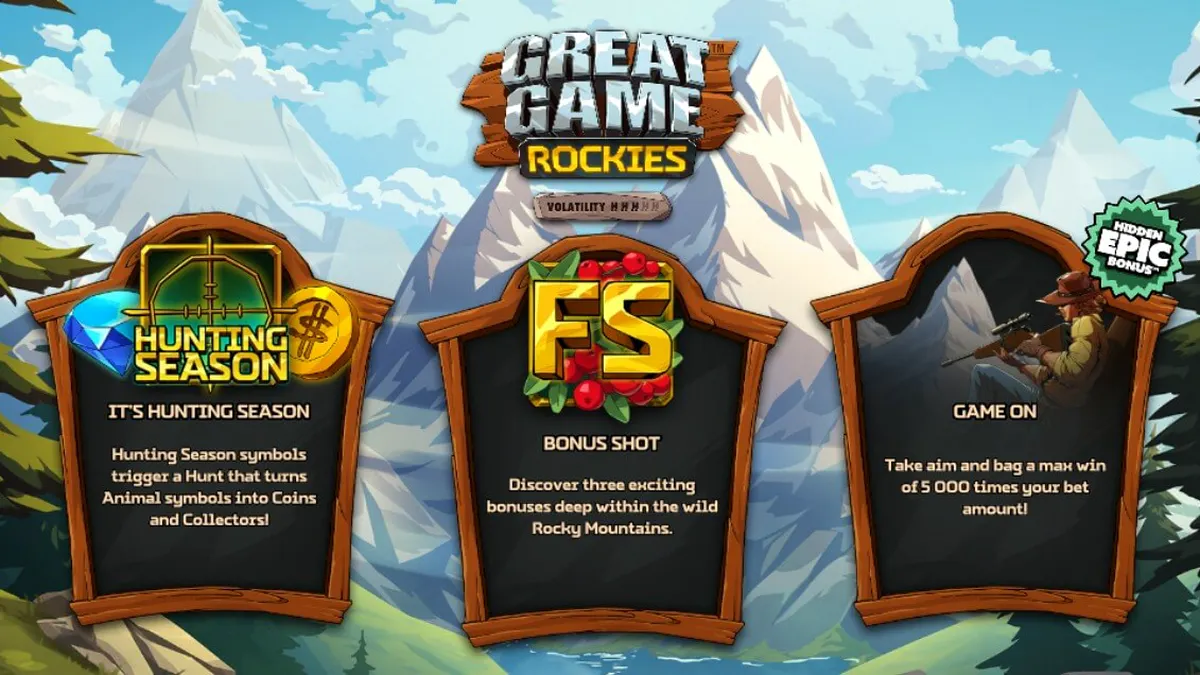 Great Game Rockies slot mountain wilderness theme